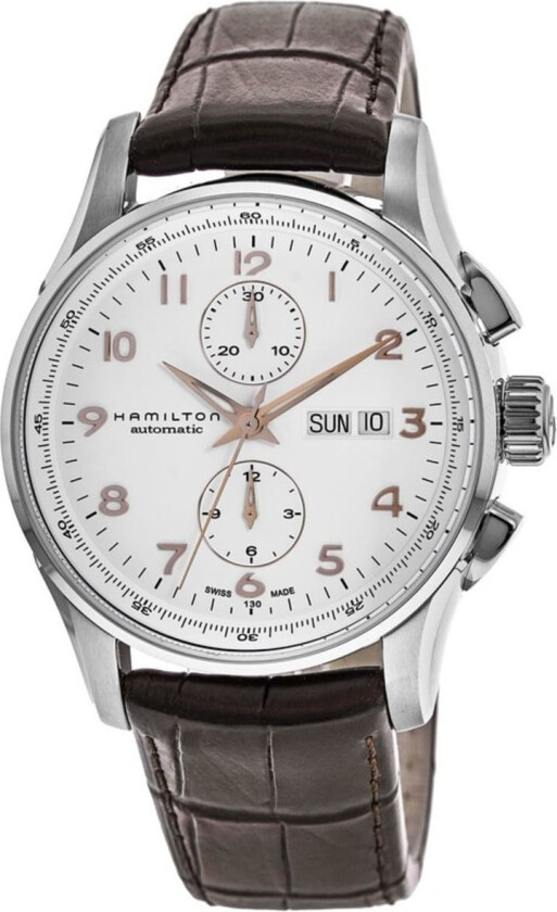 Herreklokke H32766513 American Classic Jazzmaster Hvit/Lær