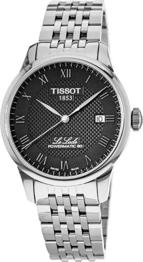 Herreklokke T006.407.11.053.00 Le Locle Sort/Stål Ø39.3 mm