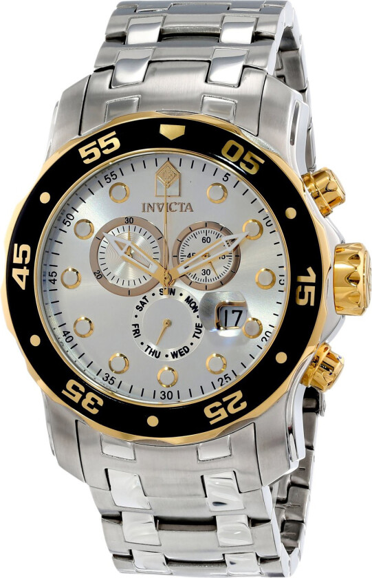 Herreklokke 80040 Pro Diver Sølvfarget/Stål Ø48 mm
