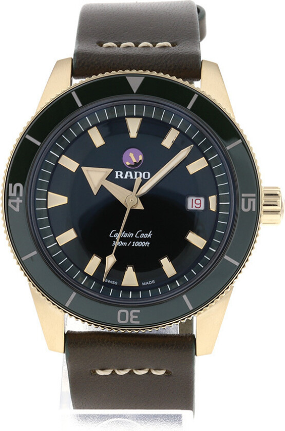 Herreklokke R32504315 Captain Cook Grønn/Lær Ø42 mm