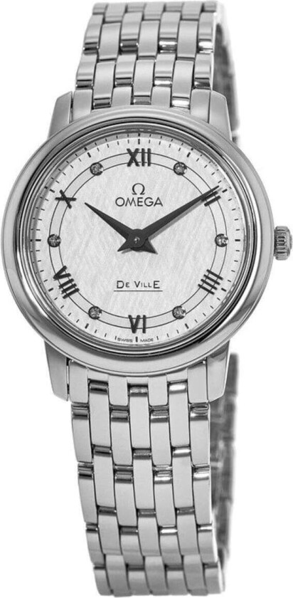 Dameklokke 424.10.27.60.52.002 De Ville Prestige Hvit/Stål