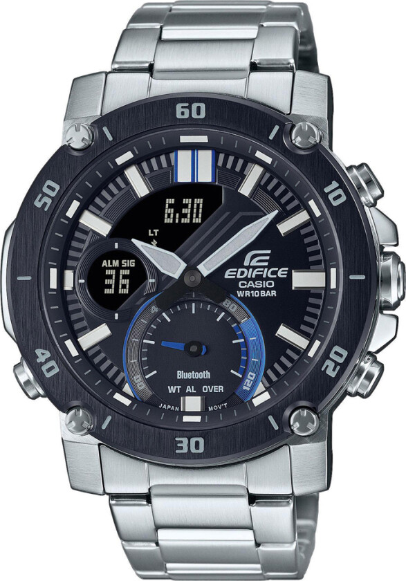 Herreklokke ECB-20DB-1AEF Edifice Sort/Stål Ø46 mm
