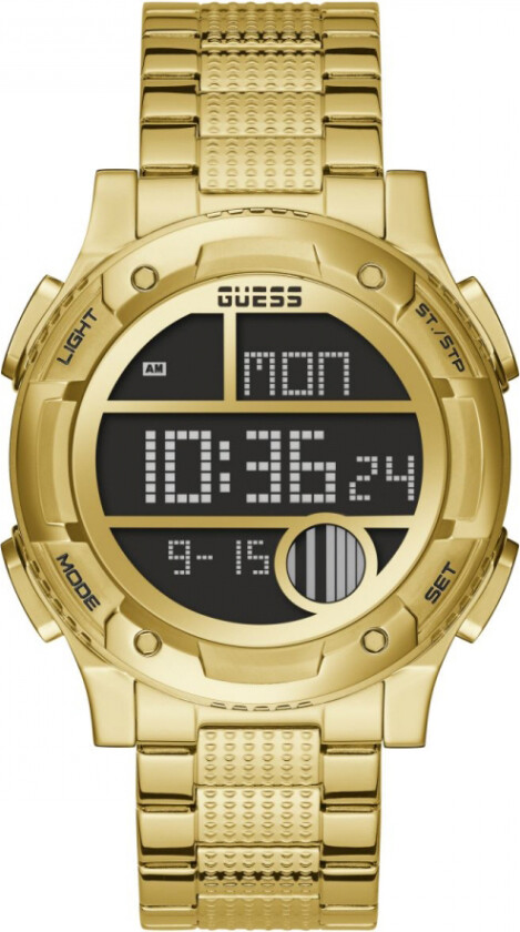 Herreklokke GW0271G2 LCD/Gulltonet stål Ø44.5 mm
