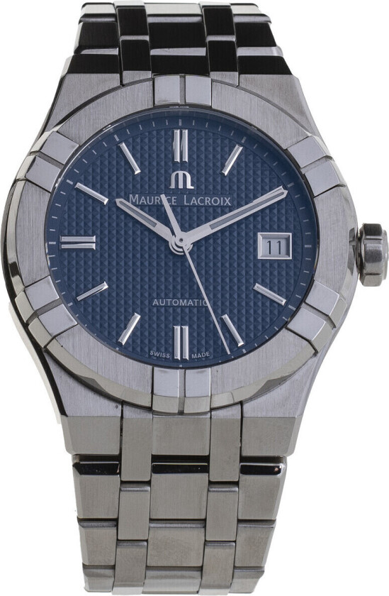 Herreklokke AI6007-SS002-430-1 Aikon Blå/Stål Ø39