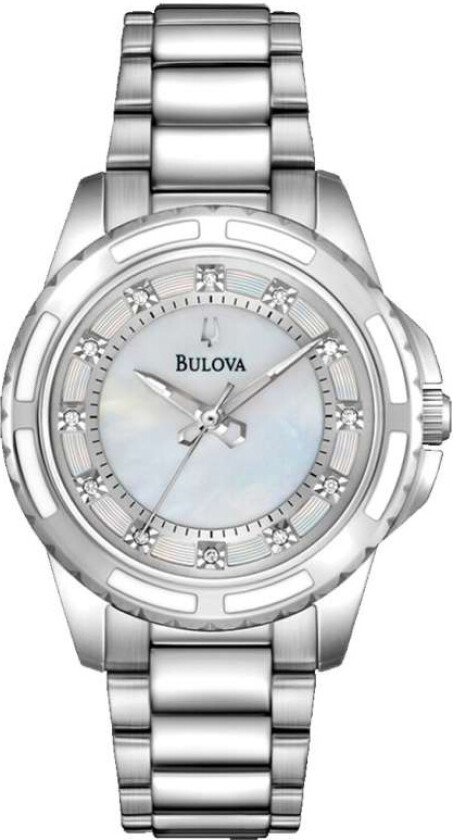 Dameklokke 96P144 Diamond Blå/Stål Ø32 mm