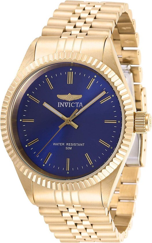 Herreklokke 29386 Specialty Blå/Gulltonet stål Ø43 mm