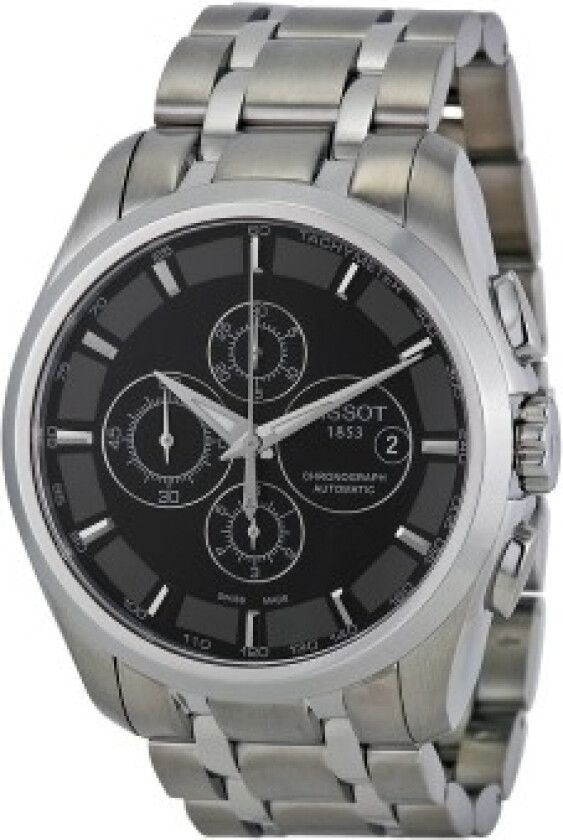 Herreklokke T035.627.11.051.00 PR100 Automatic Sort/Stål Ø43