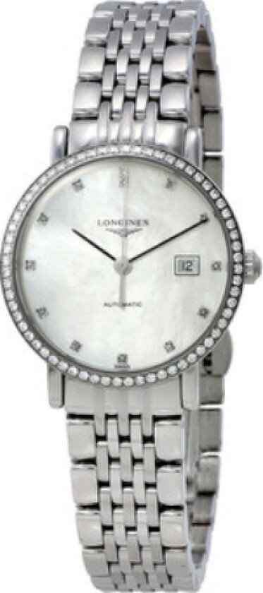 Dameklokke L4.310.0.87.6 Elegant Hvit/Stål Ø29 mm