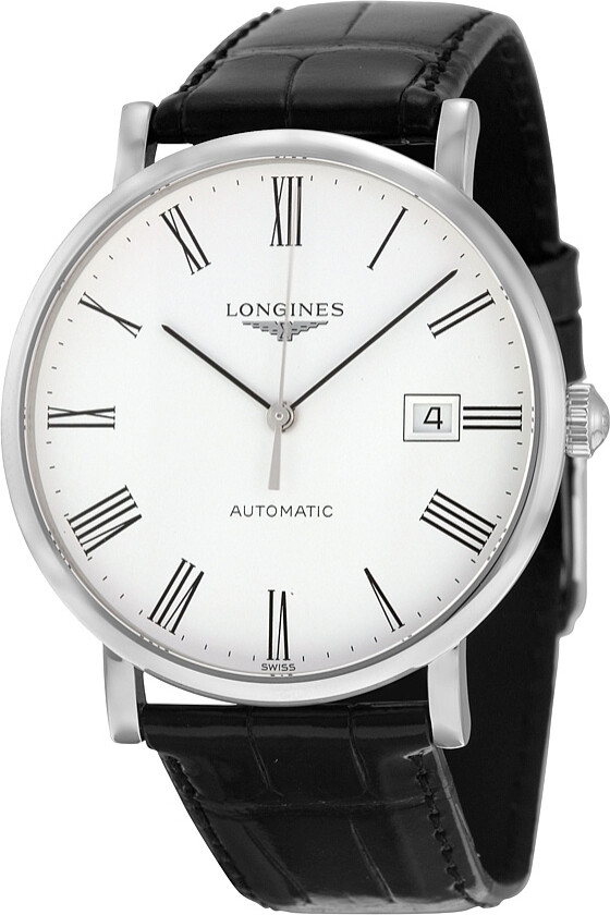 Herreklokke L4.910.4.11.2 Grande Classique Hvit/Lær Ø39 mm