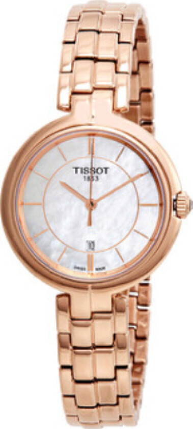 Dameklokke T094.210.33.111.01 T-Trend Hvit/Rose-gulltonet