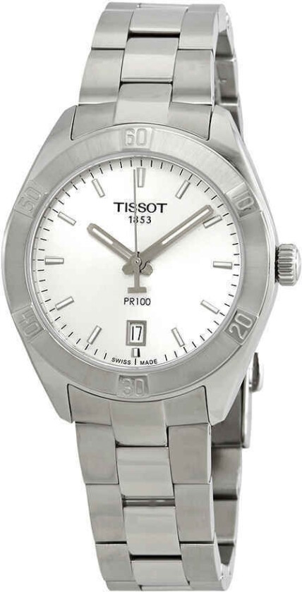 Dameklokke T101.910.11.031.00 Pr 100 Sølvfarget/Stål Ø36 mm