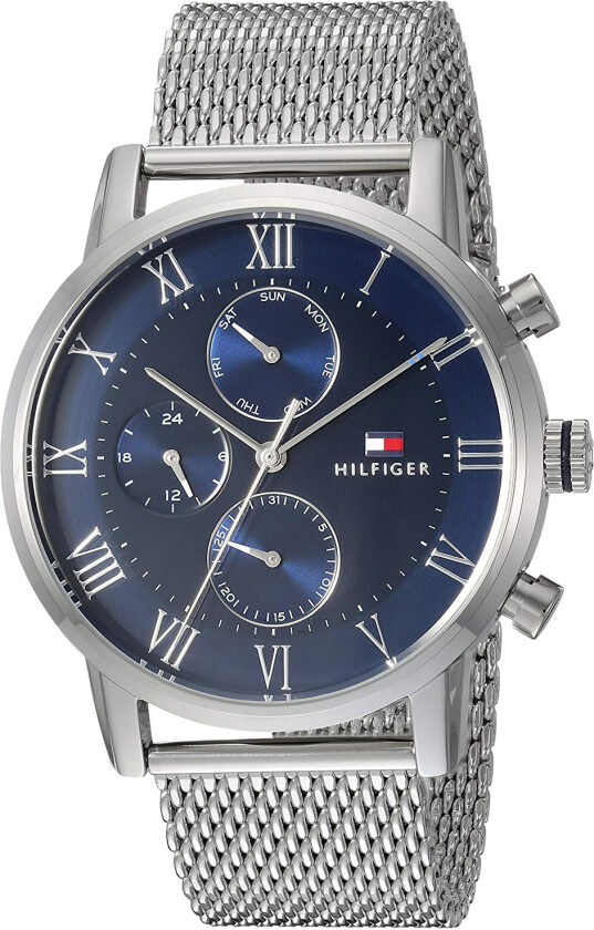 Herreklokke 1791398 Blå/Stål Ø44 mm