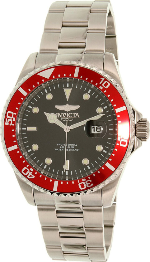 Herreklokke 22020 Pro Diver Sort/Stål Ø43 mm