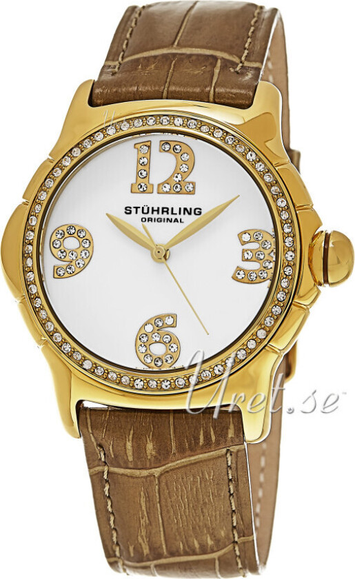 Dameklokke 592.04 Vogue Chic Hvit/Lær Ø38 mm