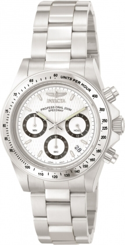 Herreklokke 9211 Speedway Cougar Hvit/Stål Ø40 mm