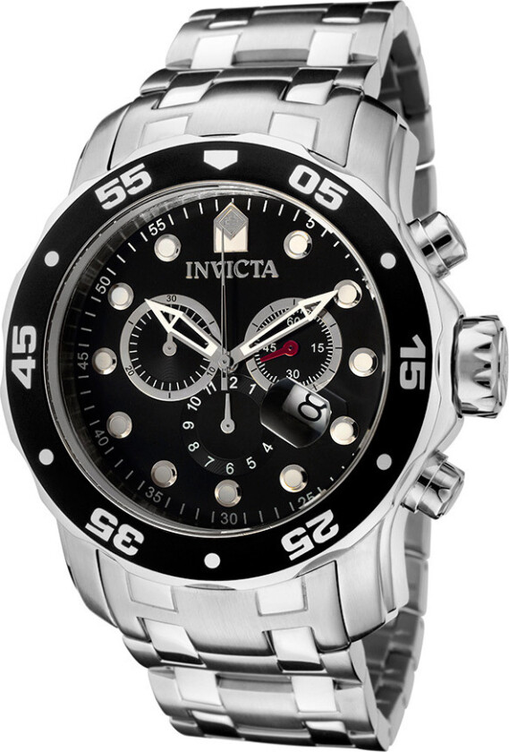 Herreklokke 0069 Pro Diver Sort/Stål Ø48 mm