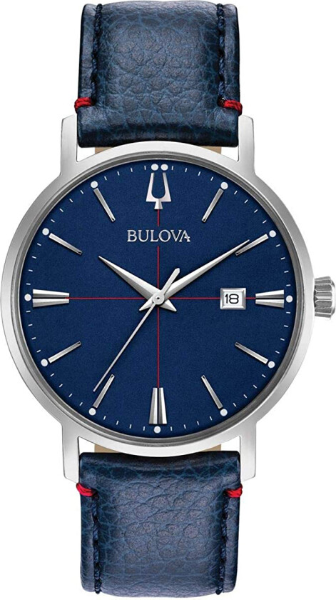 Herreklokke 96B293 Classic Blå/Lær Ø39 mm