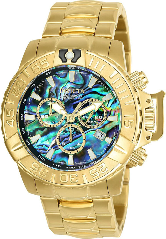 Herreklokke 25098 Subaqua Flerfarget/Gulltonet stål Ø47 mm