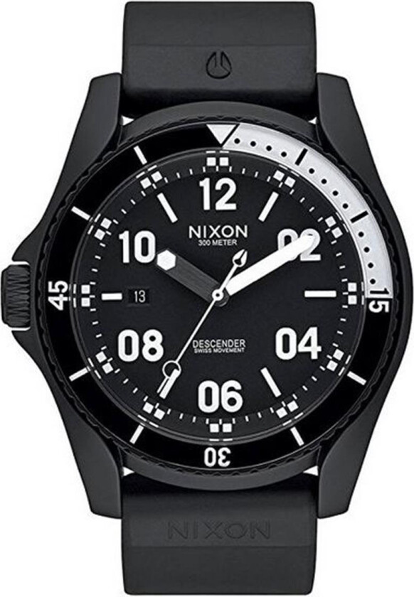 Herreklokke A960001-00 Sort/Gummi Ø45 mm