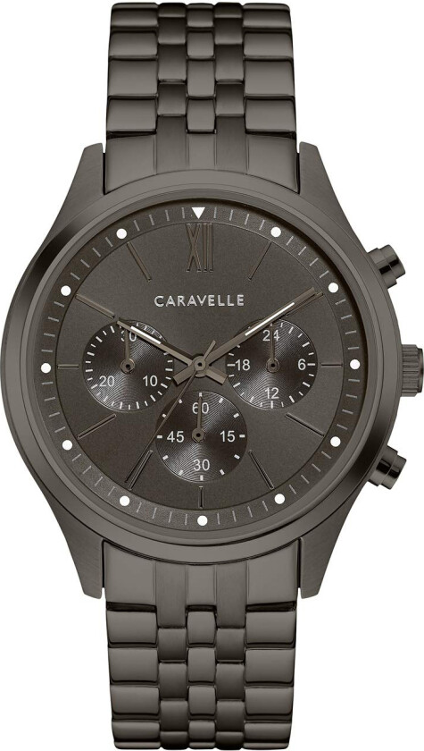 Herreklokke 45A141 Caravelle Grå/Stål Ø41.25 mm