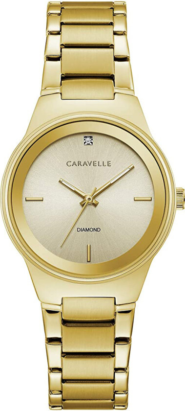 Dameklokke 44P101 Caravelle Gull/Gulltonet stål Ø30 mm