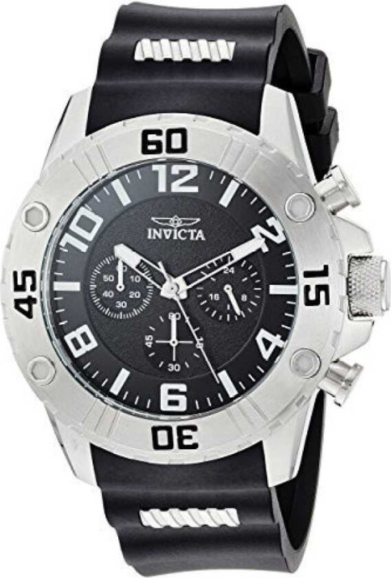 Herreklokke 22696 Pro Diver Sort/Stål Ø48 mm
