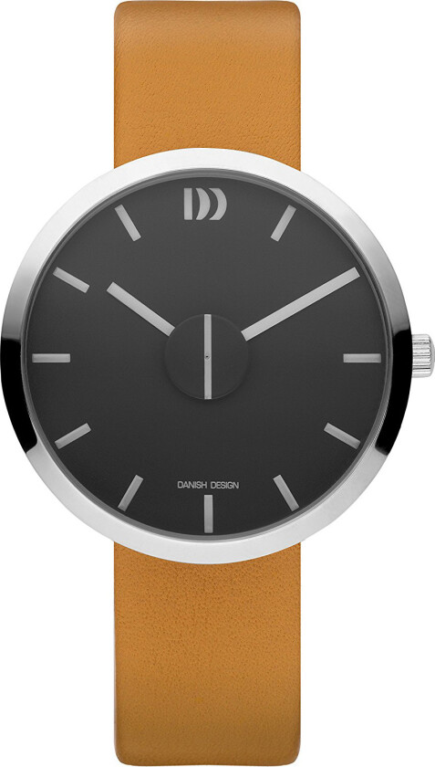 Herreklokke IQ29Q1198 Dress Sort/Lær Ø38 mm