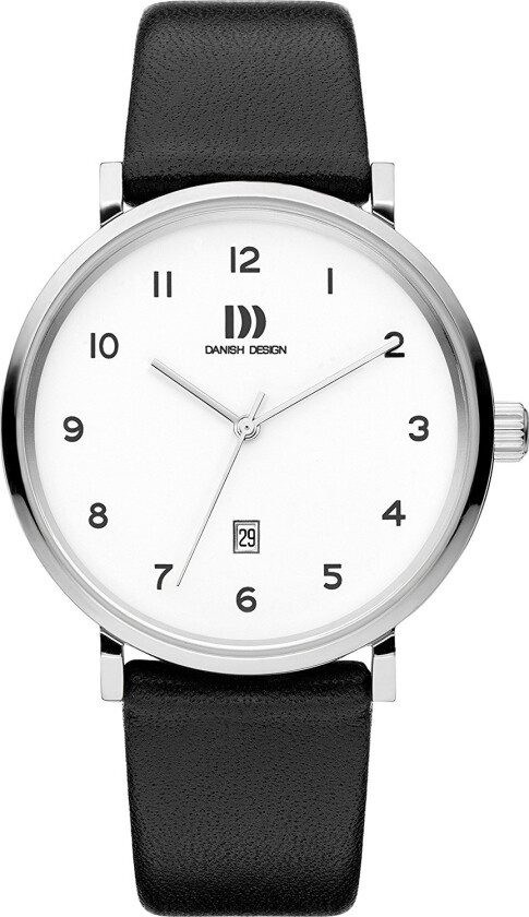 Herreklokke IQ12Q1216 Dress Hvit/Lær Ø40 mm
