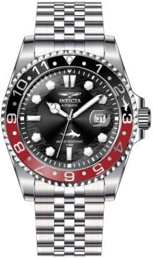 Herreklokke 35149 Pro Diver Sort/Stål Ø47 mm