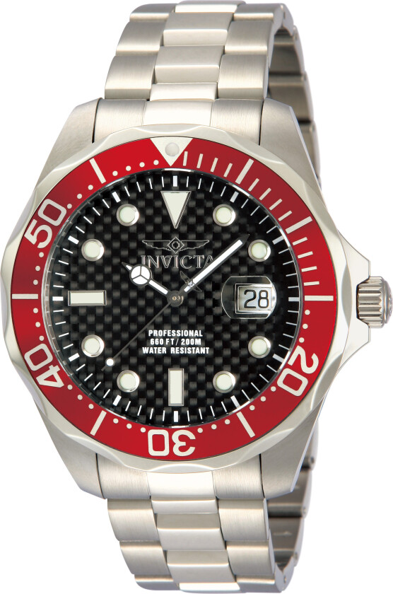 Herreklokke 12565 Pro Diver Sort/Stål Ø47 mm
