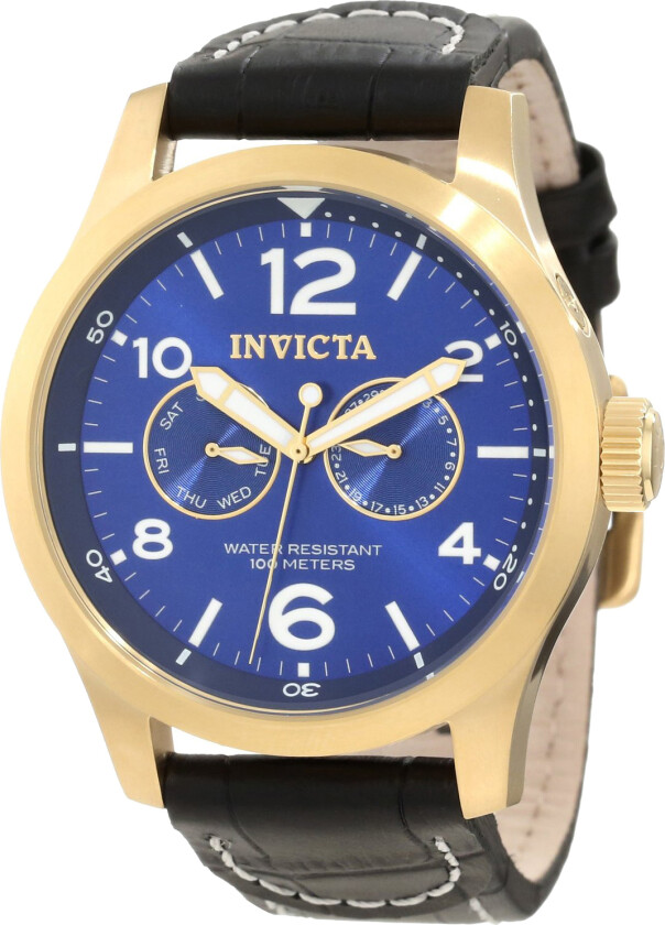Herreklokke 12173 Specialty Blå/Lær Ø48 mm