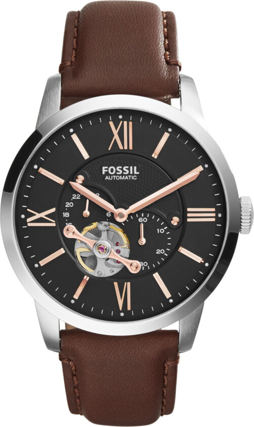 Herreklokke ME3061 Townsman Sort/Lær Ø44 mm