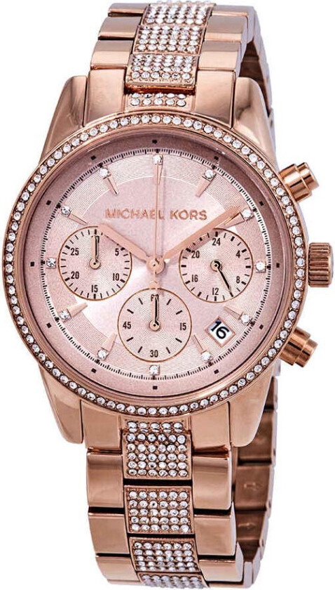 Dameklokke MK6485 Ritz Rosegullfarget/Rose-gulltonet