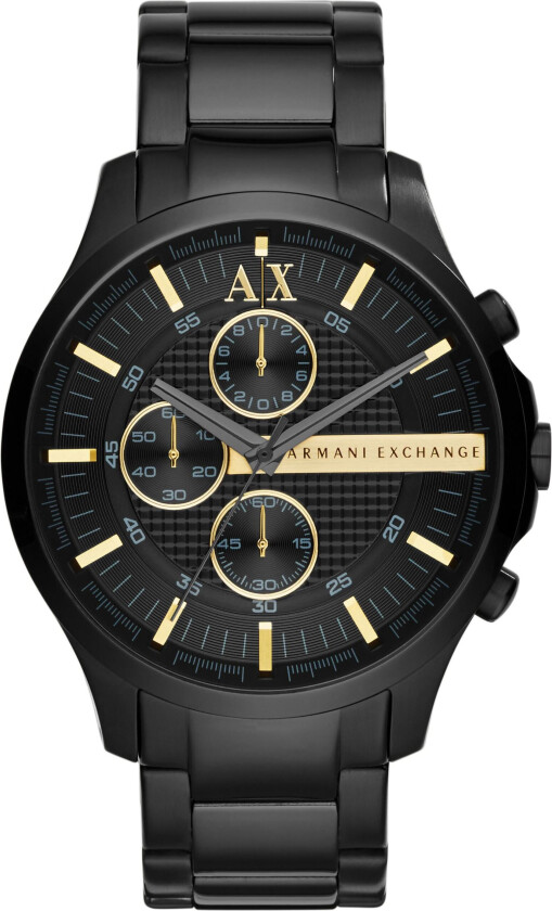 Herreklokke AX2164 Hampton Sort/Stål Ø46 mm