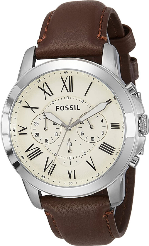 Herreklokke FS4735 Dress Antikk hvit/Lær Ø44 mm