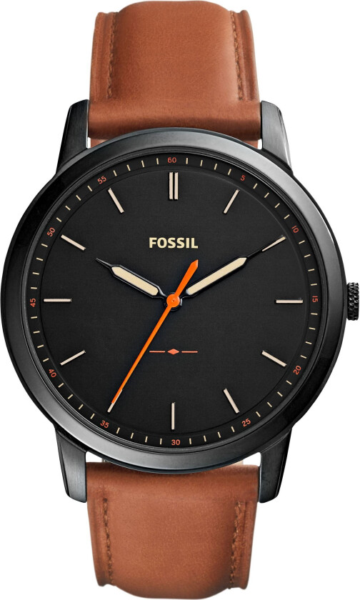 Herreklokke FS5305 The Minimalist Sort/Lær Ø44 mm