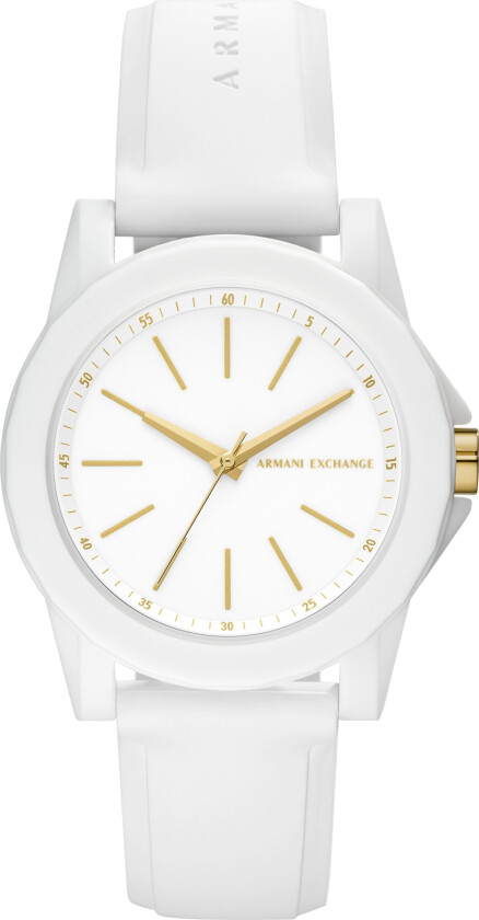 Dameklokke AX7126 Lady Banks Hvit/Gummi Ø40 mm