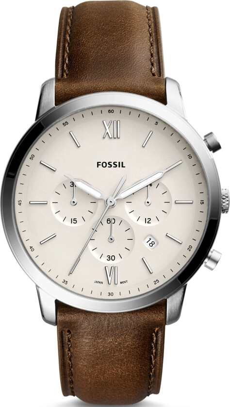 Herreklokke FS5380 Neutra Chrono Antikkhvit/Lær Ø44 mm