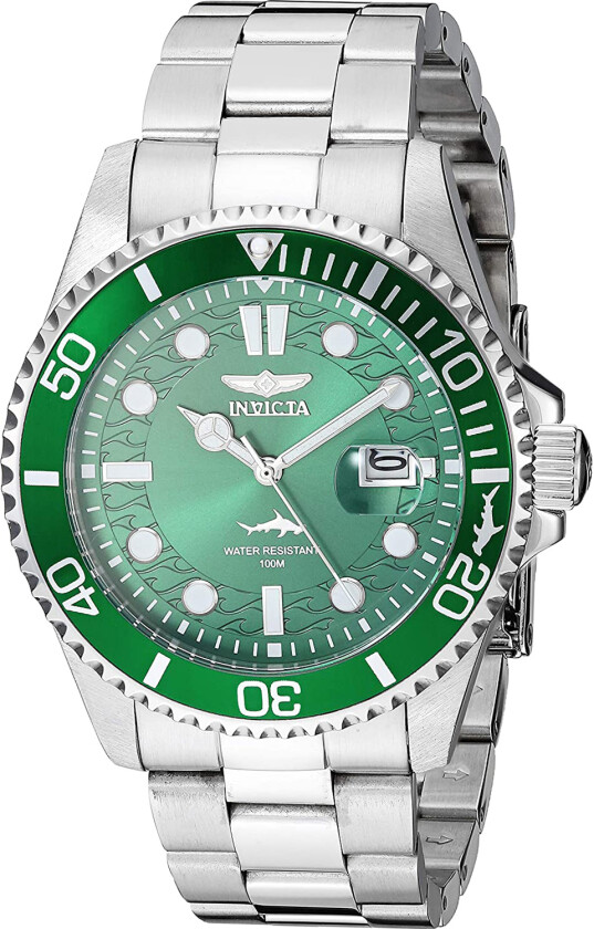Herreklokke 30020 Pro Diver Grønn/Stål Ø43 mm