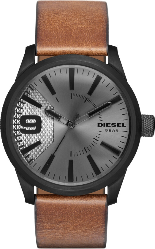Herreklokke DZ1764 Rasp Grå/Lær Ø46 mm