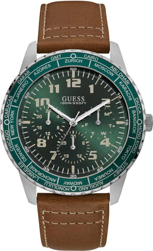 Herreklokke W1170G1 Pioneer Grønn/Lær Ø46 mm