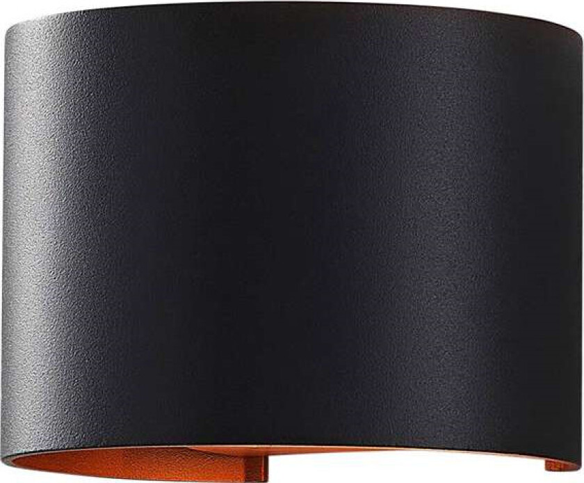 - Zuzana Vegglampe Round Svart/Gull