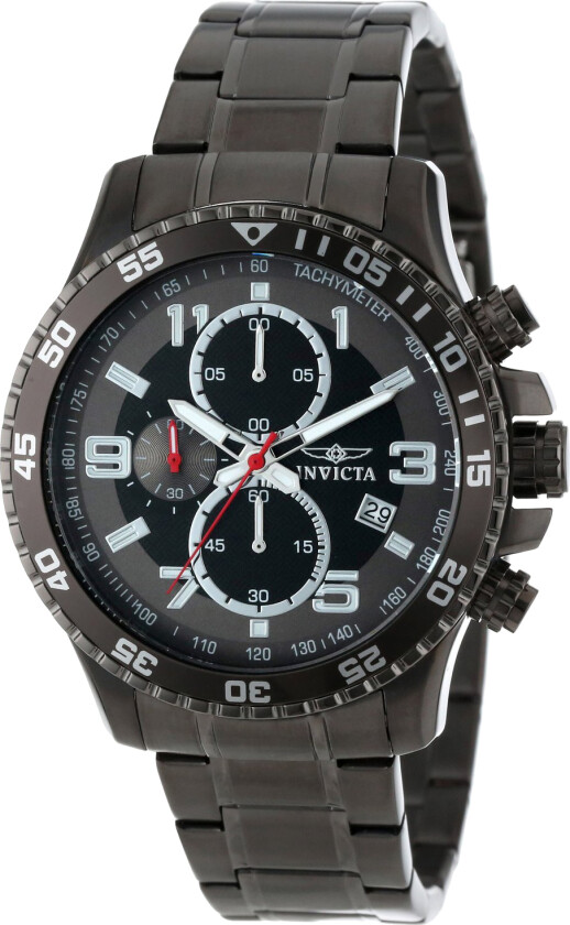 Herreklokke 14879 Specialty Sort/Stål Ø45 mm