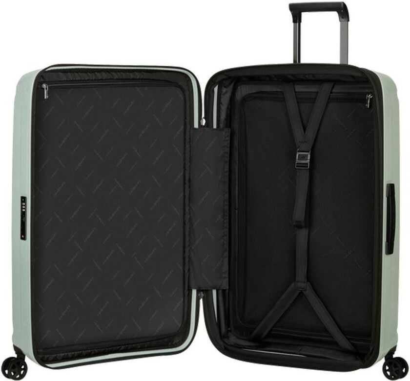 NUON utvidbar stor koffert 75 cm Metallic Mineral Green