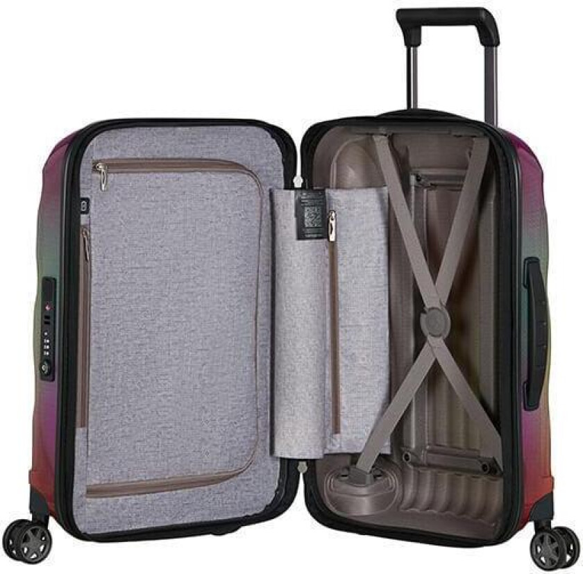 C-Lite utvidbar kabinkoffert med 4 hjul 55 cm Colourburst