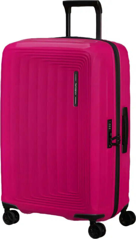 NUON utvidbar Medium koffert 69 cm Metallic Ruby