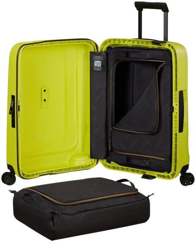 ESSENS™ hard Kabin koffert 55 cm 4 hjul Lime
