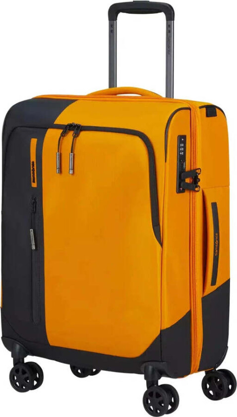 BIZ2GO utvidbar kabinkoffert med 4 hjul 55 cm Radiant Yellow
