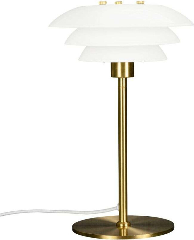 - DL20 Bordlampe Opal/Brass