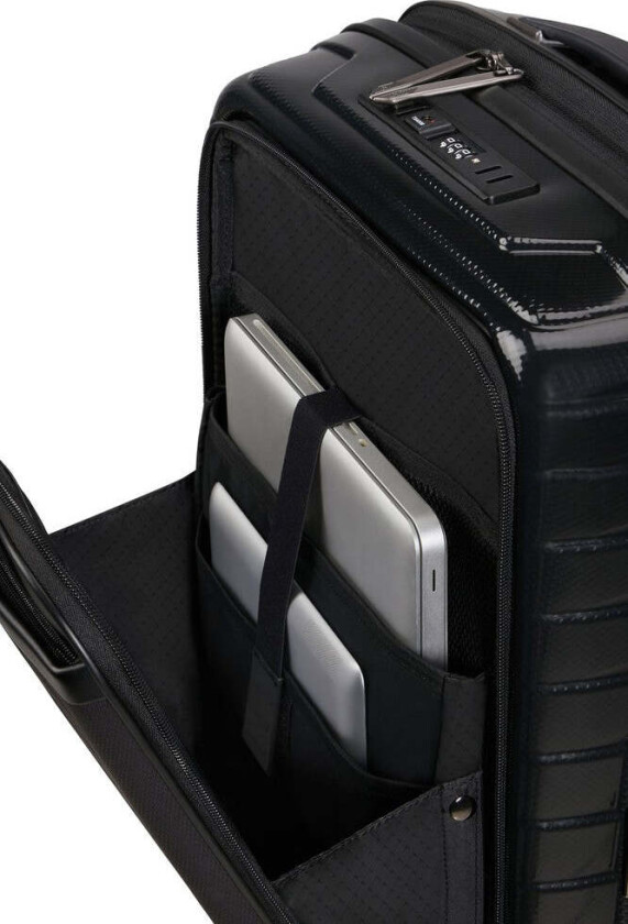 PROXIS Utvidbar Pc-kabinkoffert 55 cm med 4 hjul Black